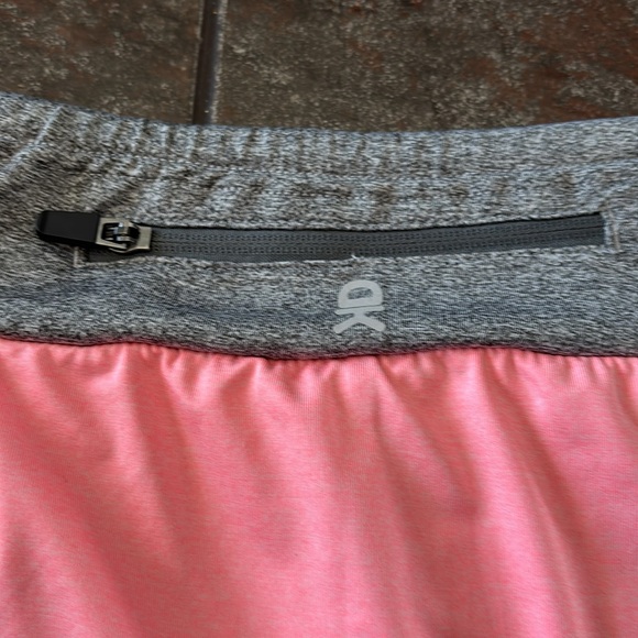 Little Donkey Gray and Pink Athletic Skirt with Zipper Sz L - Picture 7 of 11
